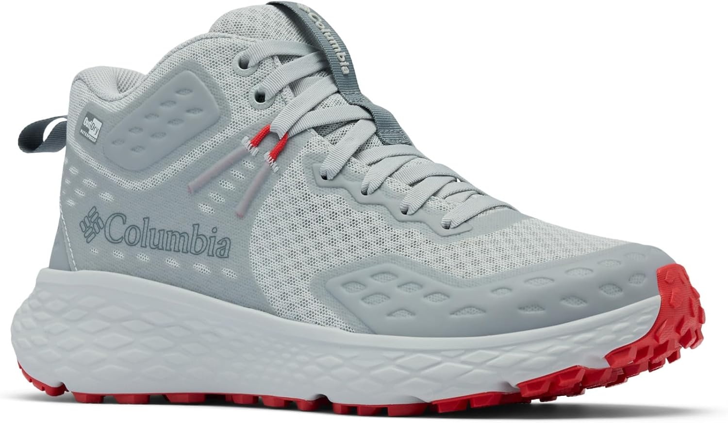 image:imageColumbia Konos TRS Outdry Mid Trekking Und Wanderstiefel fr DamenGrey Ice Poppy Red