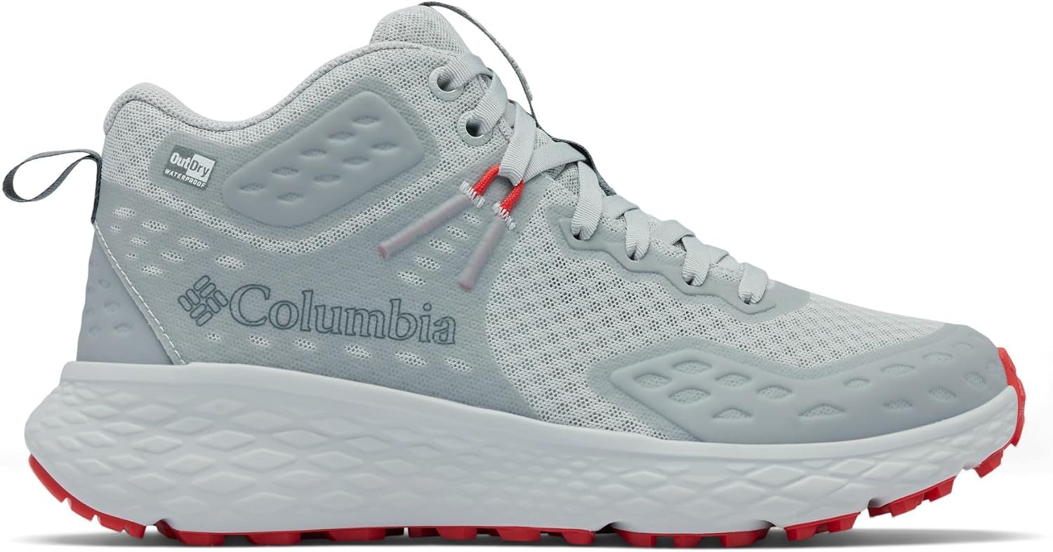 image:imageColumbia Konos TRS Outdry Mid Trekking Und Wanderstiefel fr DamenGrey Ice Poppy Red