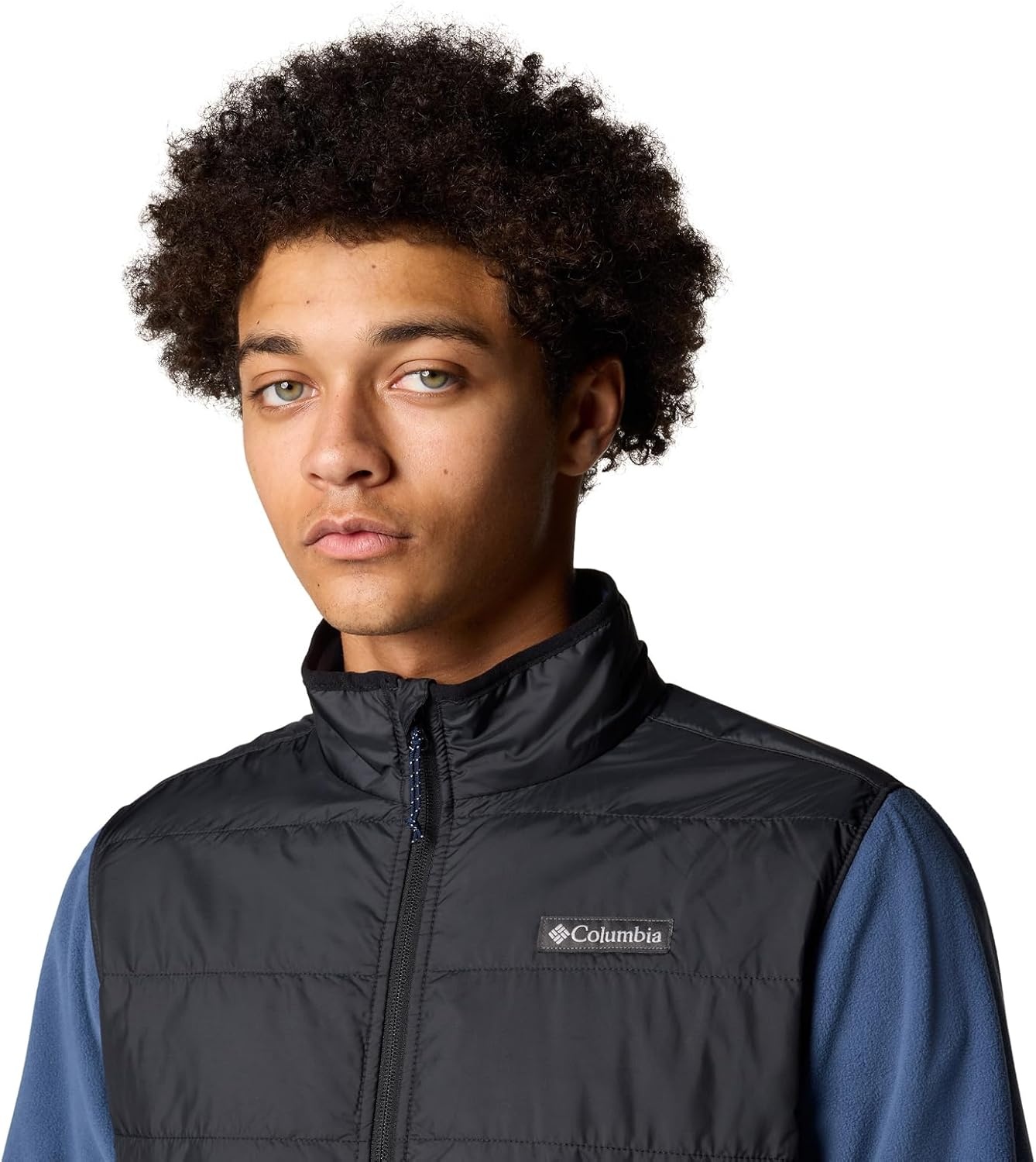 image:imageColumbia Mens Basin Butte Fleece Full Zip Full Zip Fleece Jacket Black Size LDark Mountain Black