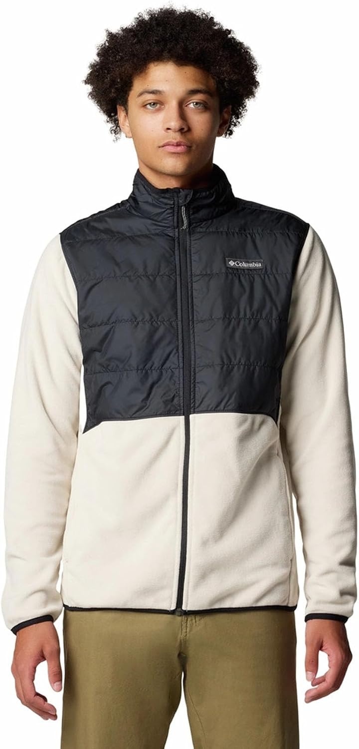 image:imageColumbia Mens Basin Butte Fleece Full Zip Full Zip Fleece Jacket Black Size LDark Stone Black