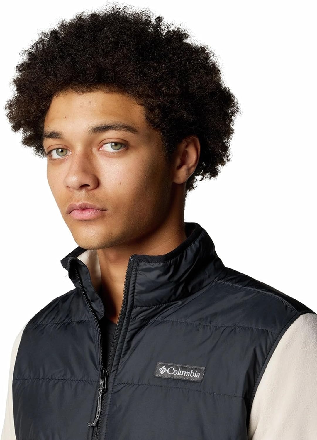 image:imageColumbia Mens Basin Butte Fleece Full Zip Full Zip Fleece Jacket Black Size LDark Stone Black
