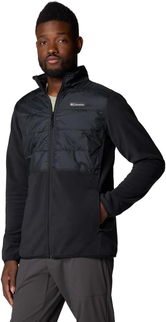 image:imageColumbia Mens Basin Butte Fleece Full Zip Full Zip Fleece Jacket Black Size LSchwarz