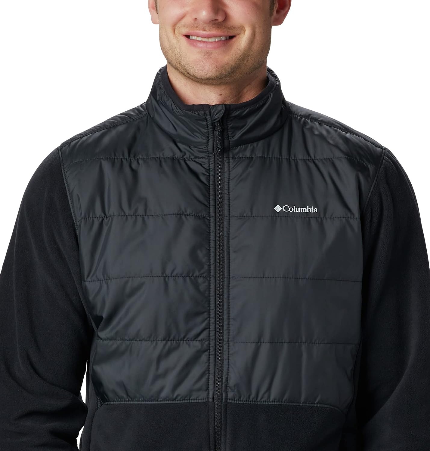image:imageColumbia Mens Basin Butte Fleece Full Zip Full Zip Fleece Jacket Black Size LSchwarz