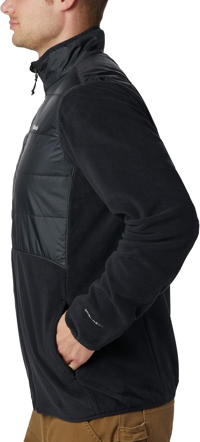 image:imageColumbia Mens Basin Butte Fleece Full Zip Full Zip Fleece Jacket Black Size LSchwarz