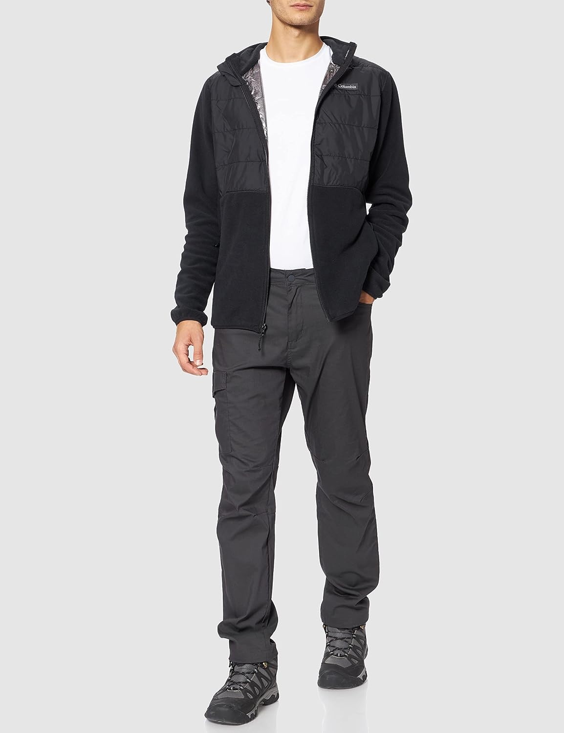 image:imageColumbia Mens Basin Butte Fleece Full Zip Full Zip Fleece Jacket Black Size LSchwarz