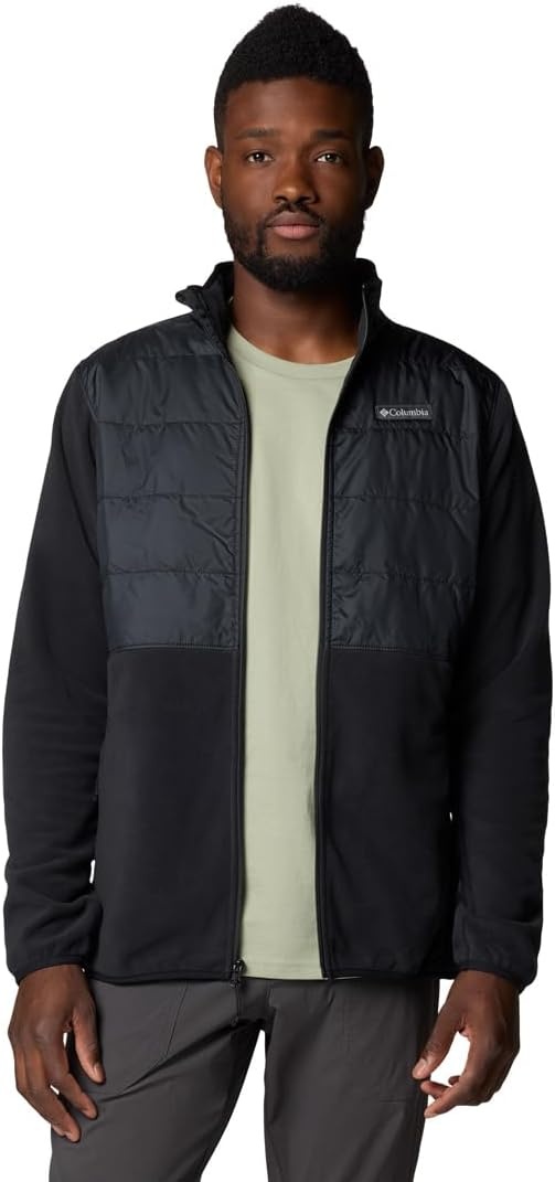 image:imageColumbia Mens Basin Butte Fleece Full Zip Full Zip Fleece Jacket Black Size LSchwarz