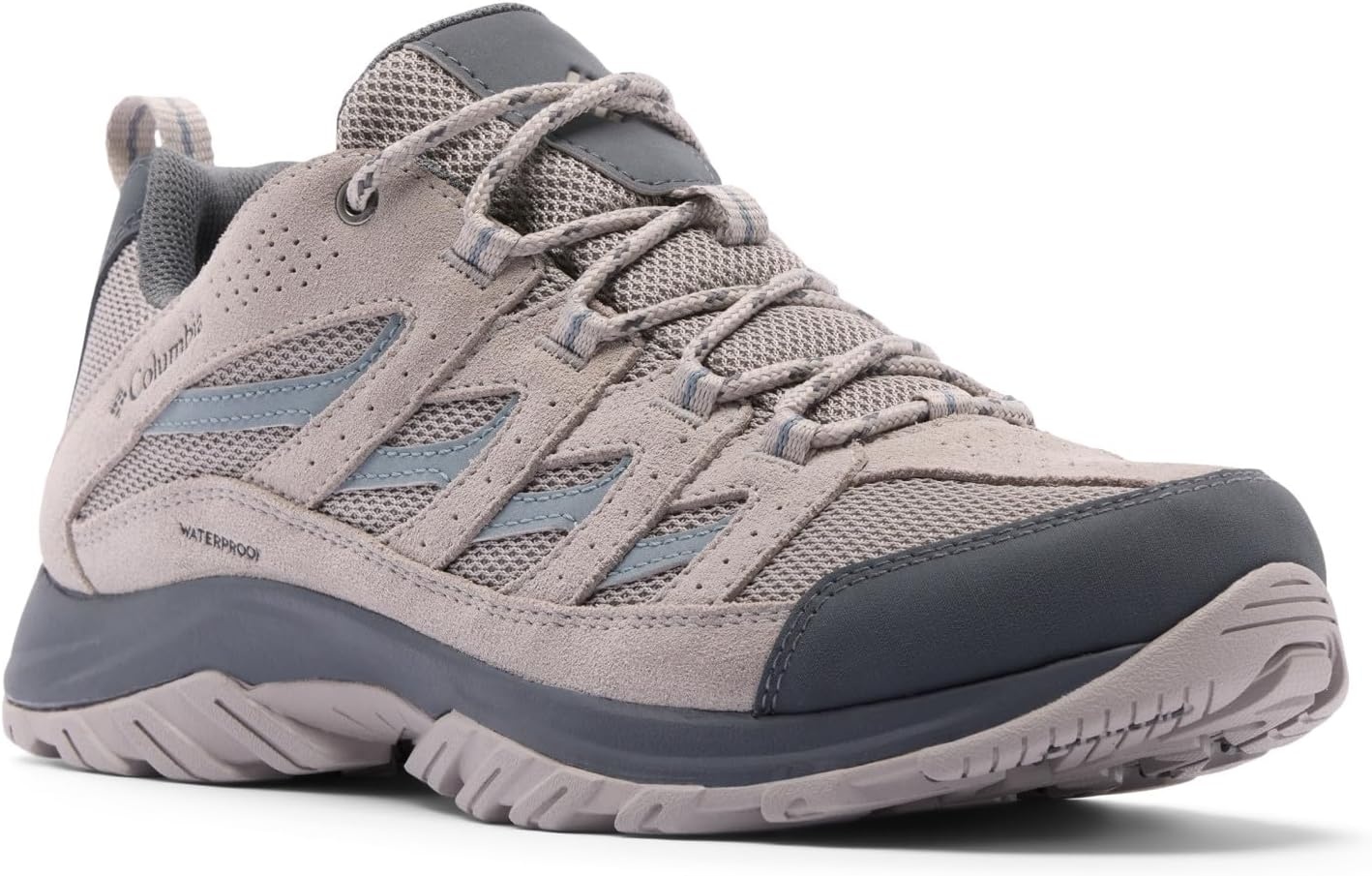 image:imageColumbia Mens Crestwood Waterproof Low Rise Trekking and Hiking ShoesDove Cinder Grey