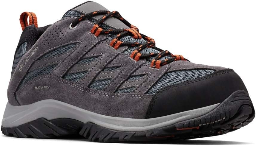 image:imageColumbia Mens Crestwood Waterproof Low Rise Trekking and Hiking ShoesGraphite Dark Adobe