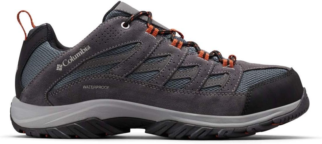 image:imageColumbia Mens Crestwood Waterproof Low Rise Trekking and Hiking ShoesGraphite Dark Adobe