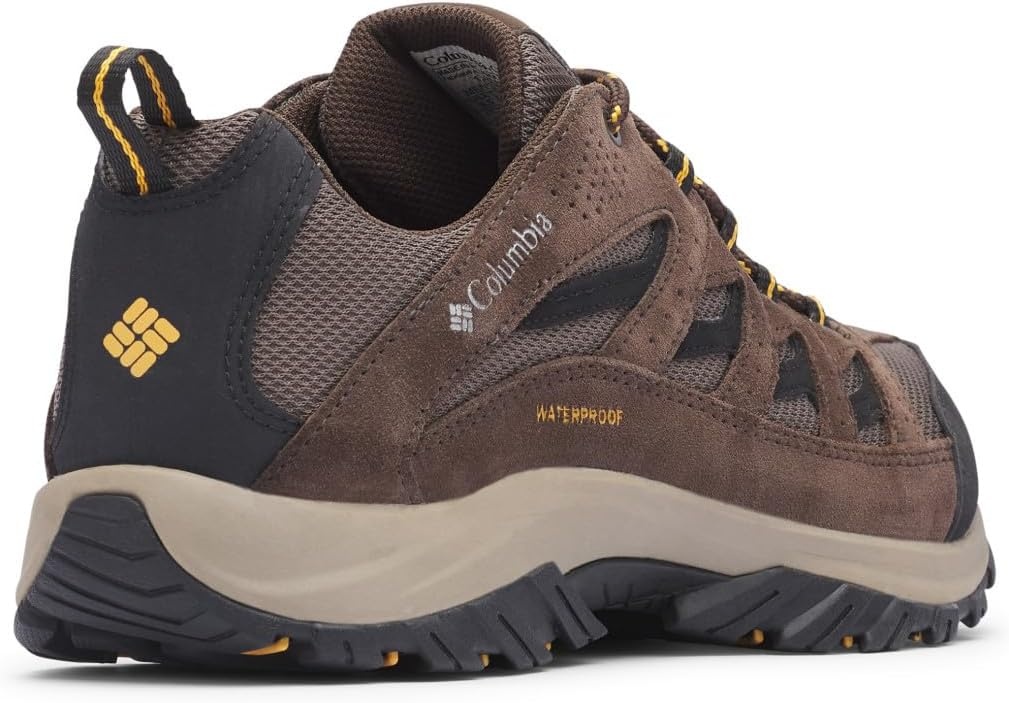 image:imageColumbia Mens Crestwood Waterproof Low Rise Trekking and Hiking ShoesMud Squash
