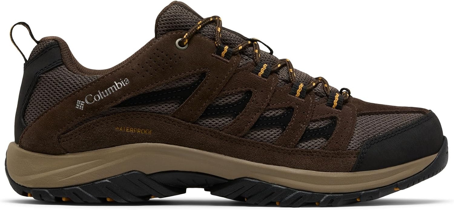 image:imageColumbia Mens Crestwood Waterproof Low Rise Trekking and Hiking ShoesMud Squash
