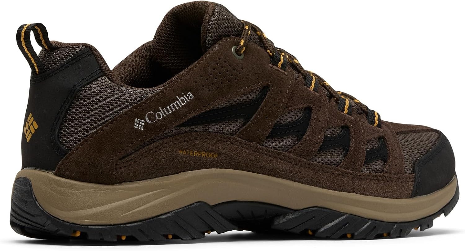 image:imageColumbia Mens Crestwood Waterproof Low Rise Trekking and Hiking ShoesMud Squash