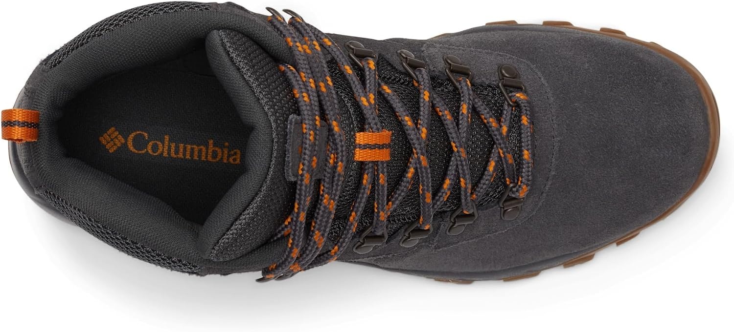 image:imageColumbia Mens Newton Ridge Plus II Suede Waterproof Hiking BootDark Grey Gold Amber