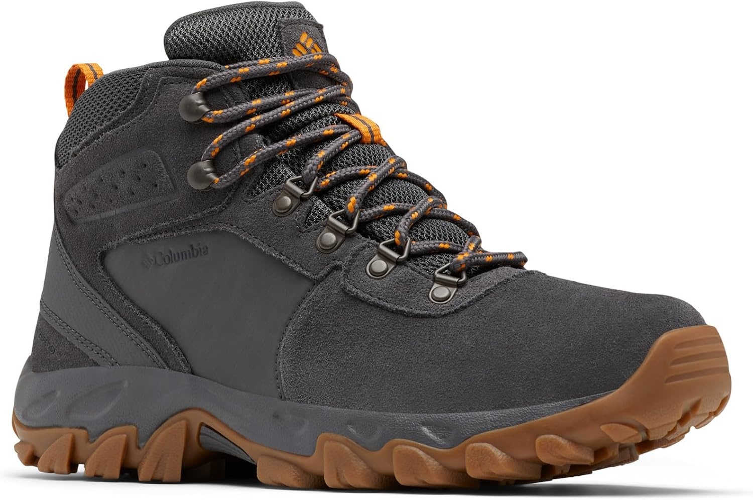 image:imageColumbia Mens Newton Ridge Plus II Suede Waterproof Hiking BootDark Grey Gold Amber
