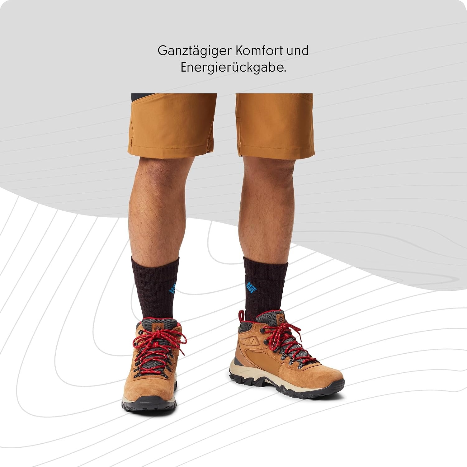 image:imageColumbia Mens Newton Ridge Plus II Suede Waterproof Hiking BootElk Mountain Red 288