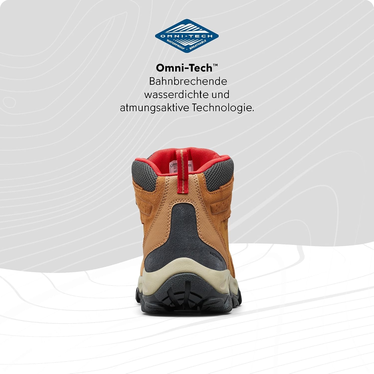image:imageColumbia Mens Newton Ridge Plus II Suede Waterproof Hiking BootElk Mountain Red 288