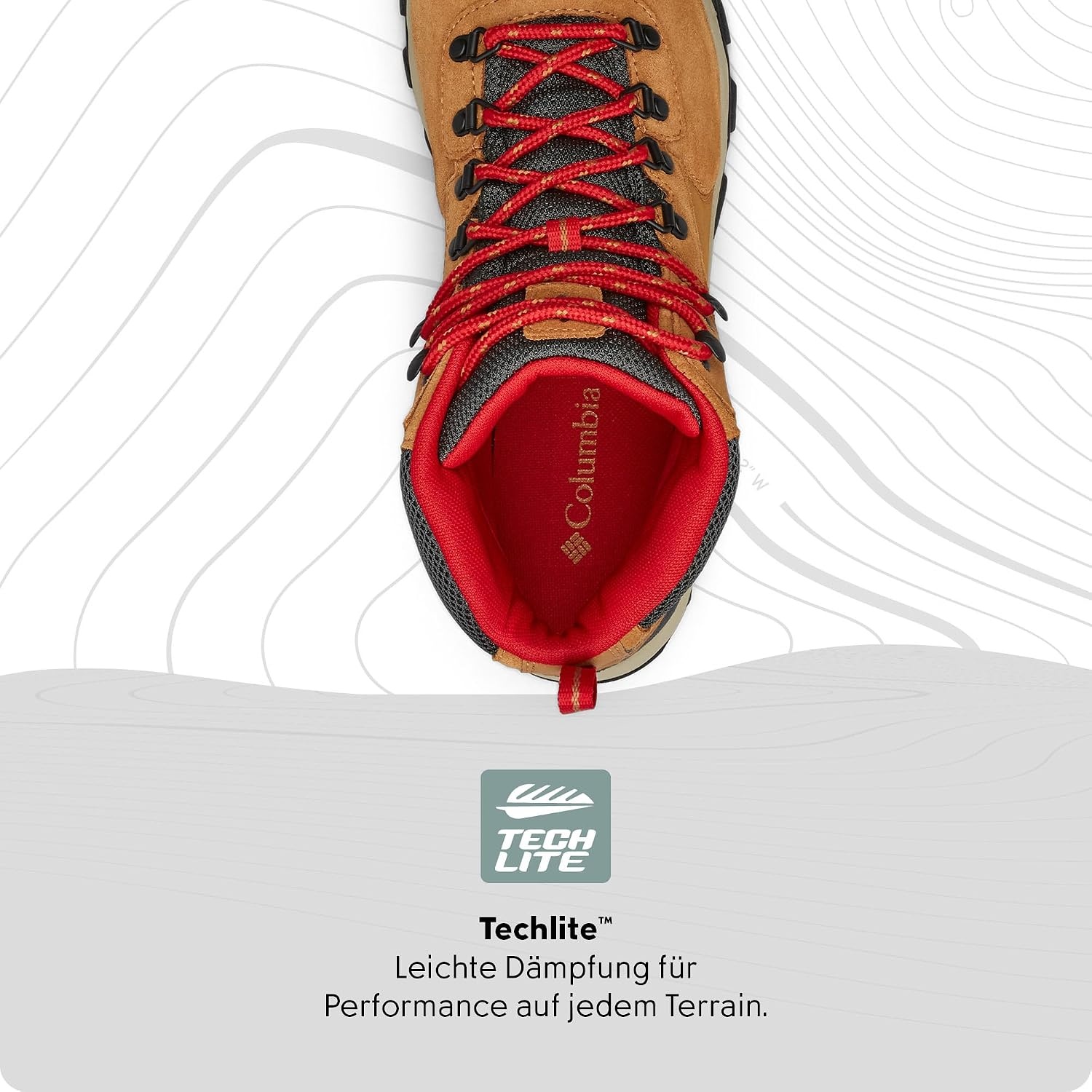 image:imageColumbia Mens Newton Ridge Plus II Suede Waterproof Hiking BootElk Mountain Red 288