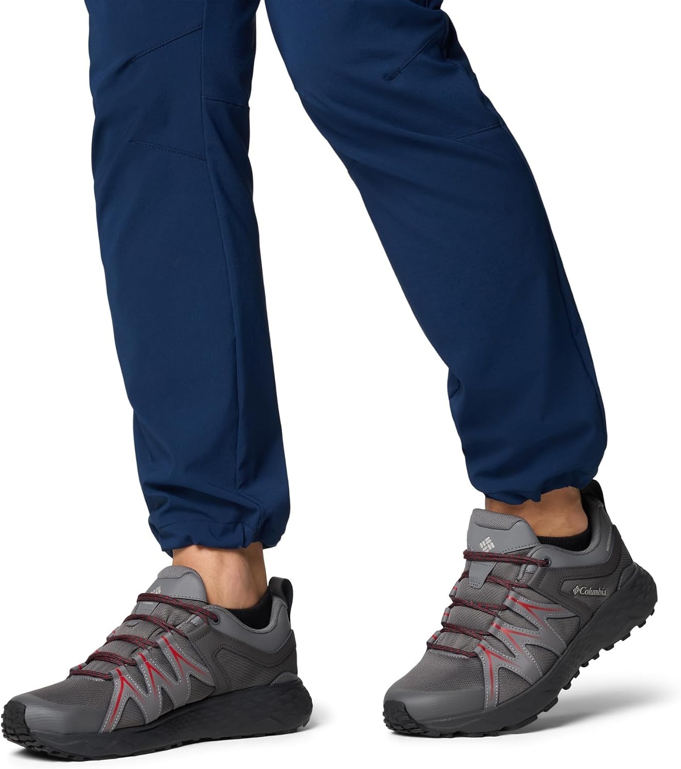 image:imageColumbia Mens Peakfreak Roam Wp Waterproof Low Rise Trekking and Hiking ShoesCity Grey Mountain Red