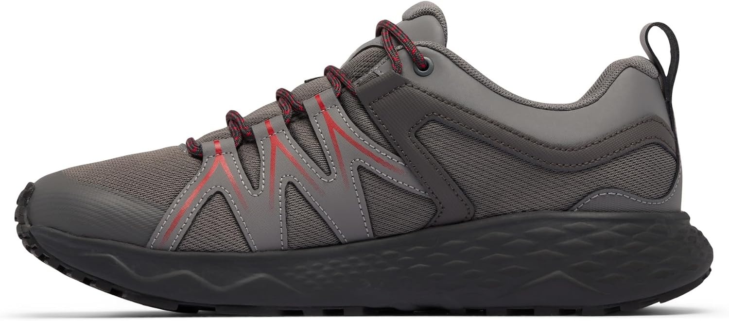 image:imageColumbia Mens Peakfreak Roam Wp Waterproof Low Rise Trekking and Hiking ShoesCity Grey Mountain Red