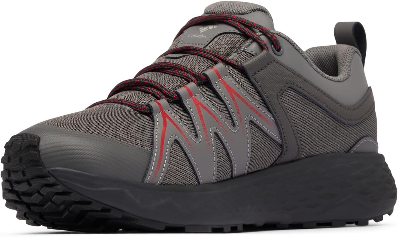 image:imageColumbia Mens Peakfreak Roam Wp Waterproof Low Rise Trekking and Hiking ShoesCity Grey Mountain Red