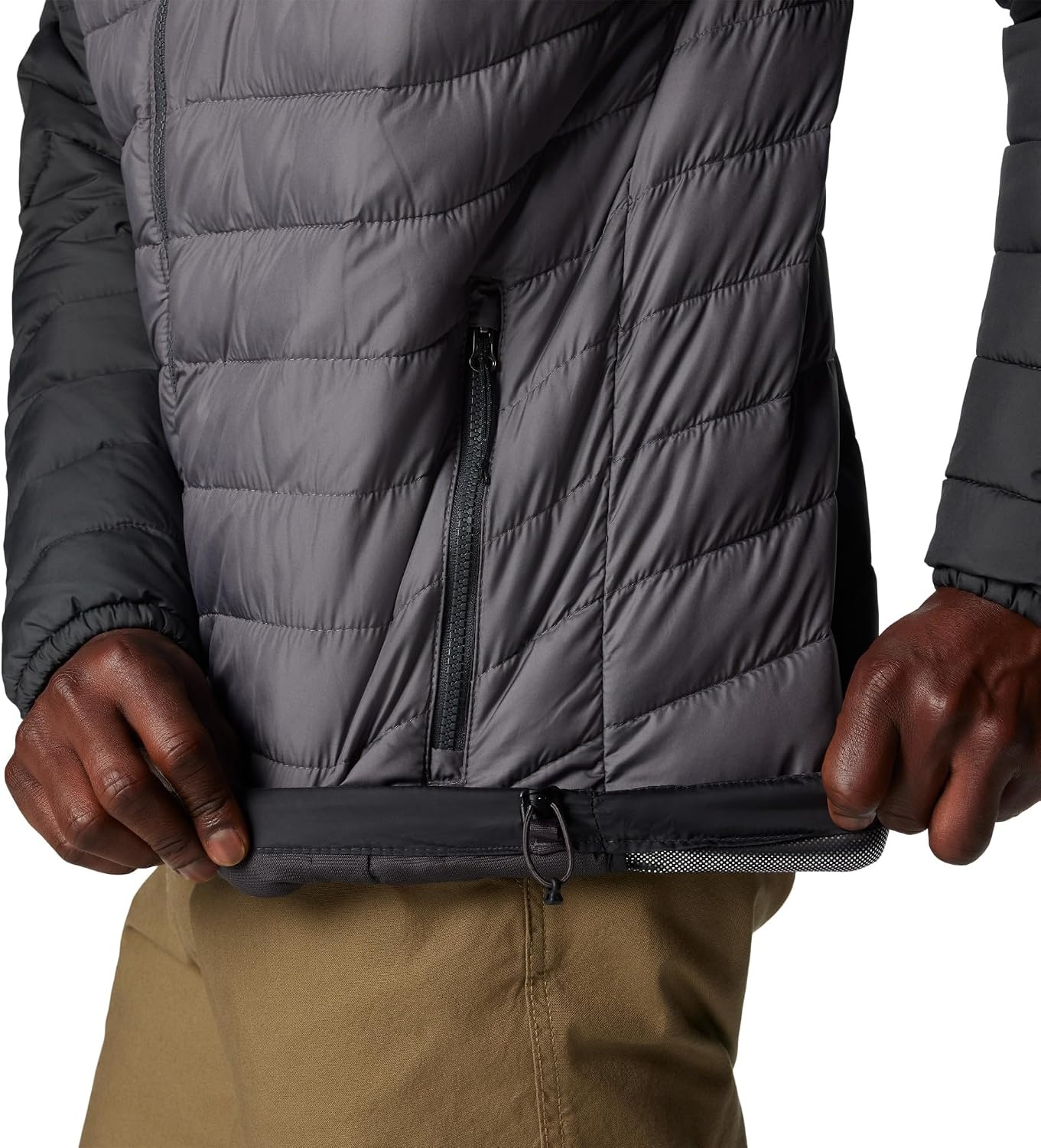 image:imageColumbia Powder Lite II Hooded Jacket Steppjacke mit Kapuze fr HerrenCity GreyShark