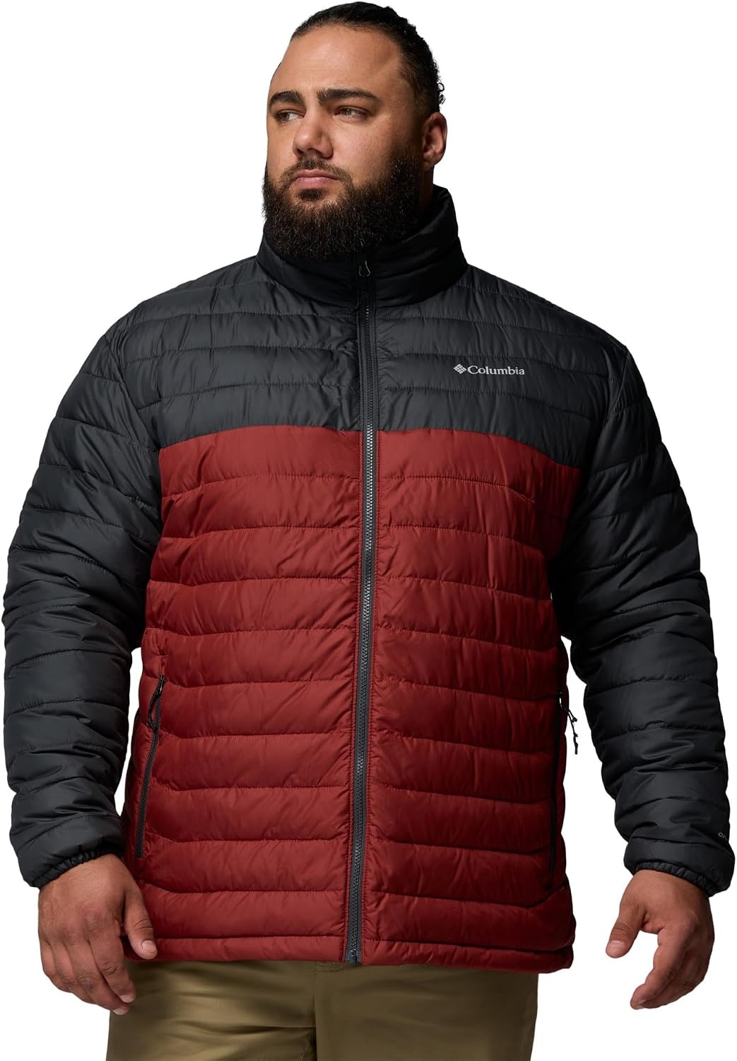 image:imageColumbia Powder Lite II Hooded Jacket Steppjacke mit Kapuze fr HerrenRed OxideShark
