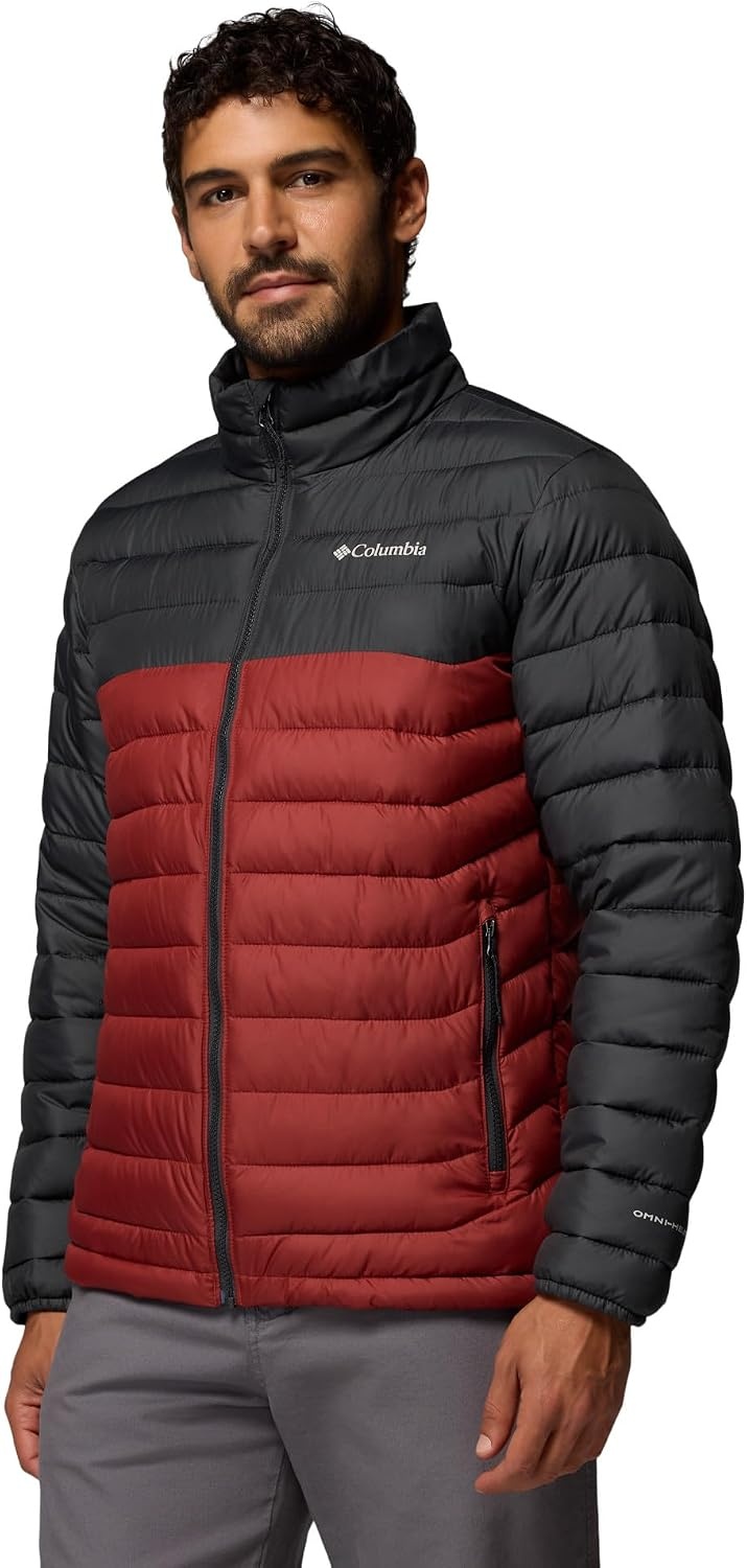 image:imageColumbia Powder Lite II Hooded Jacket Steppjacke mit Kapuze fr HerrenRed OxideShark
