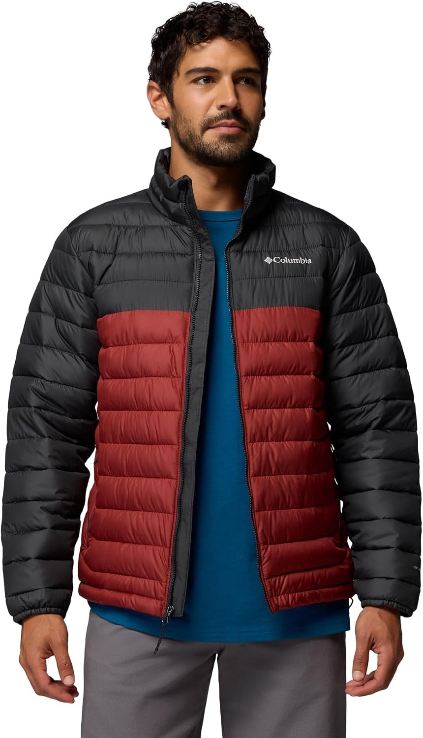 image:imageColumbia Powder Lite II Hooded Jacket Steppjacke mit Kapuze fr HerrenRed OxideShark