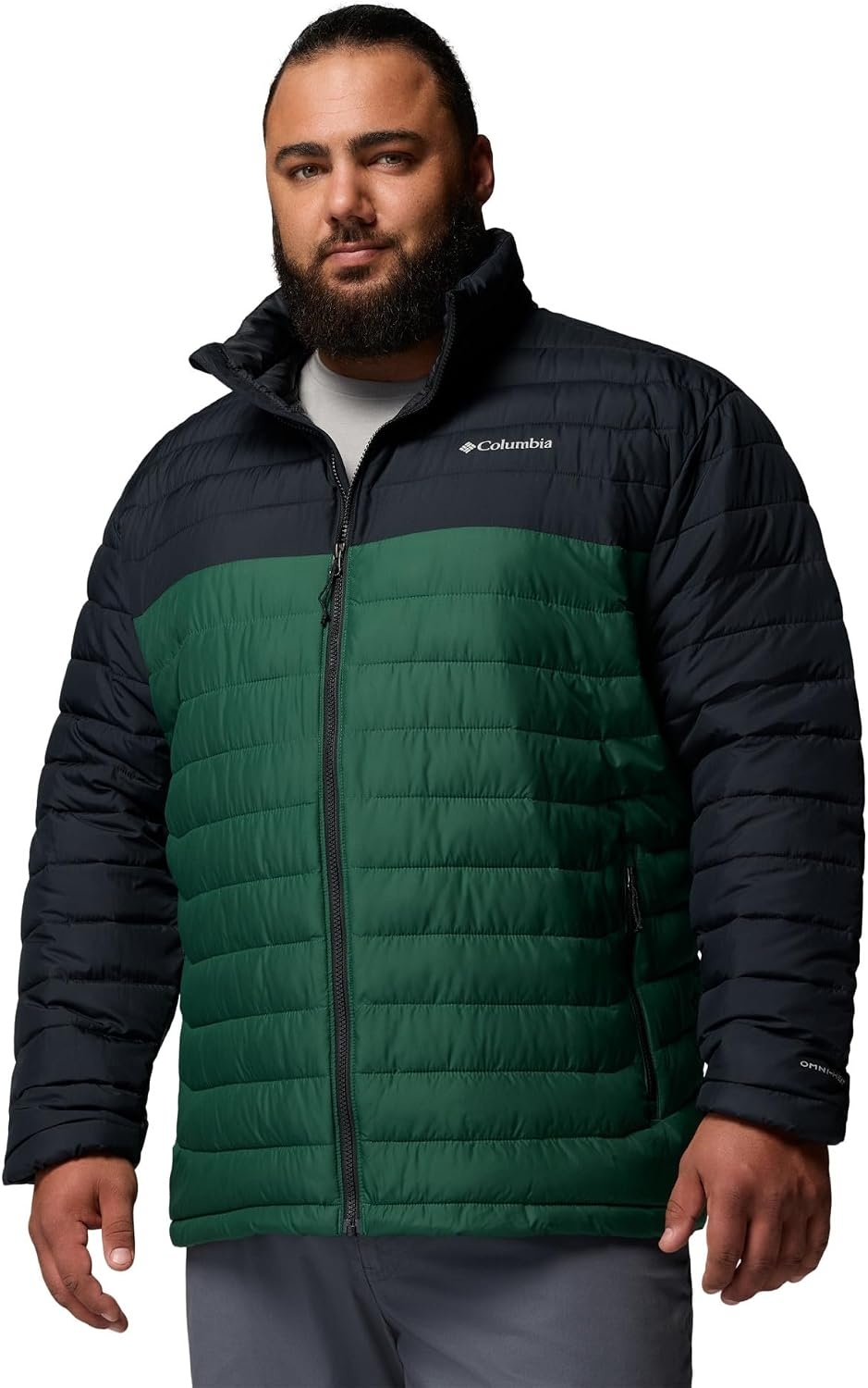 image:imageColumbia Powder Lite II Hooded Jacket Steppjacke mit Kapuze fr HerrenRegenwaldSchwarz