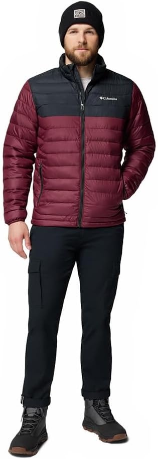 image:imageColumbia Powder Lite II Hooded Jacket Steppjacke mit Kapuze fr HerrenRich Wine Schwarz