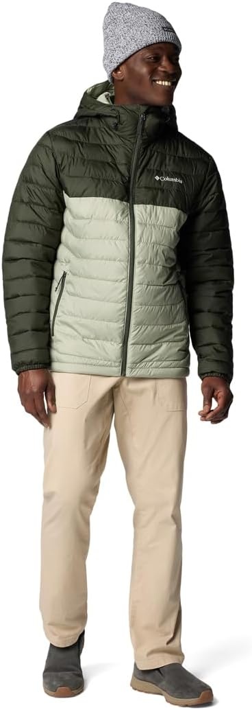 image:imageColumbia Powder Lite II Hooded Jacket Steppjacke mit Kapuze fr HerrenSafariGreenscape