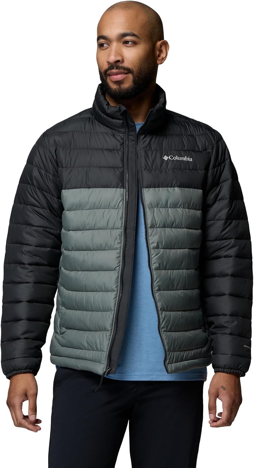 image:imageColumbia Powder Lite II Hooded Jacket Steppjacke mit Kapuze fr HerrenSedona SageShark