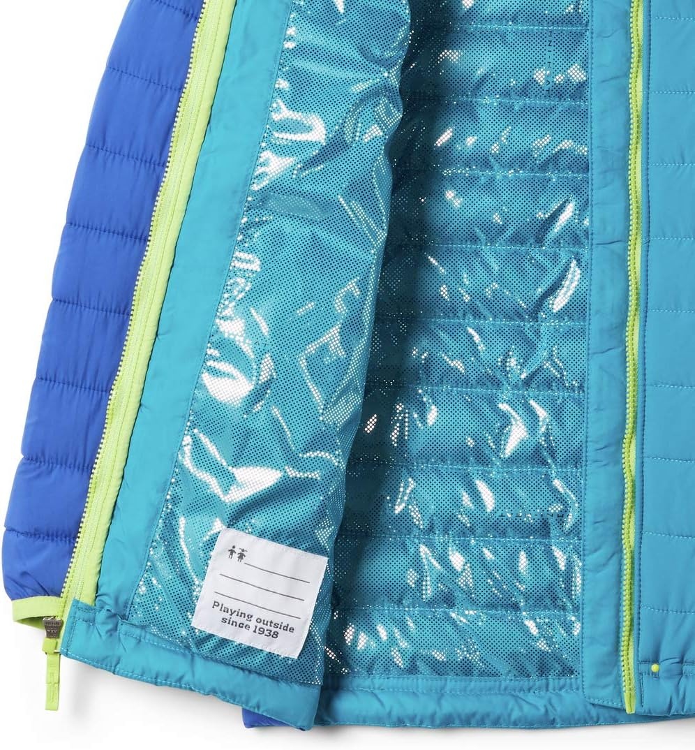 image:imageColumbia Powder Lite II Hooded Jacket Steppjacke mit Kapuze fr MdchenLapis BlueFjord Blue