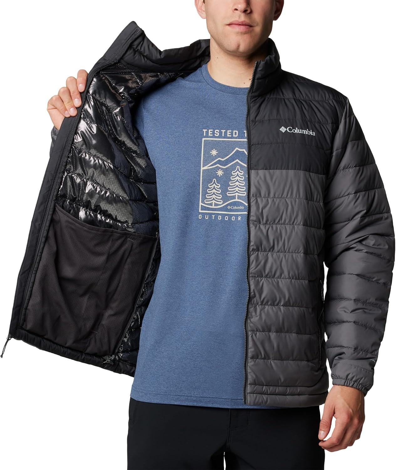 image:imageColumbia Powder Lite II Jacket Steppjacke fr HerrenCity GreyShark