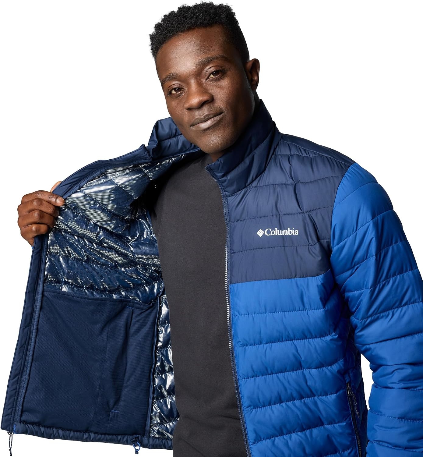 image:imageColumbia Powder Lite II Jacket Steppjacke fr HerrenMountain BlueCollegiate Navy