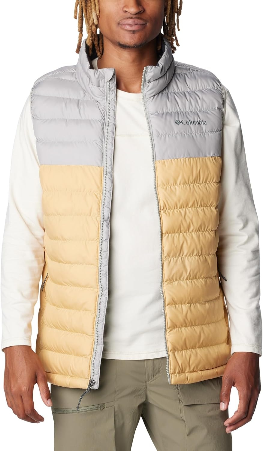 image:imageColumbia Powder Lite II Vest Steppweste fr HerrenLight CamelFlint Grey