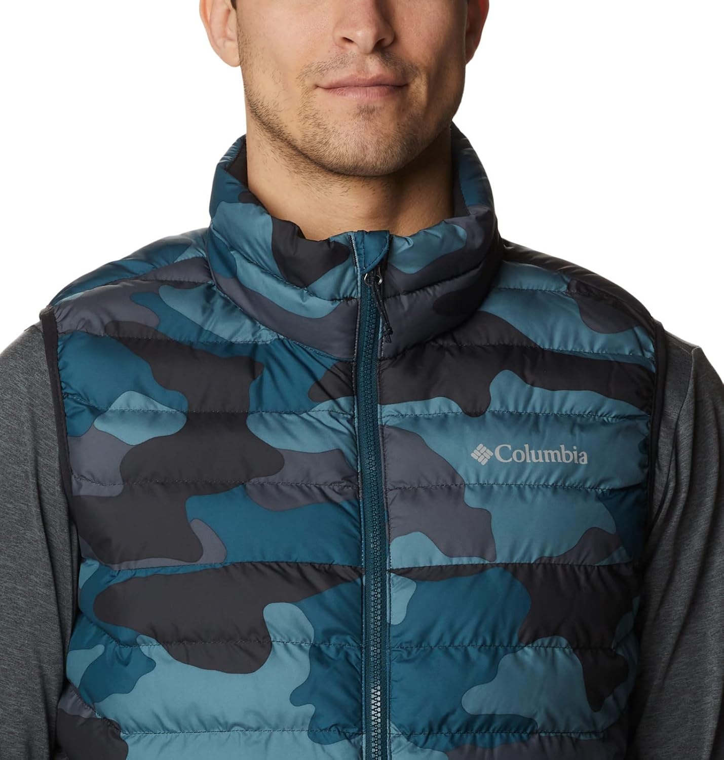 image:imageColumbia Powder Lite II Vest Steppweste fr HerrenMetal Mod Camo Print