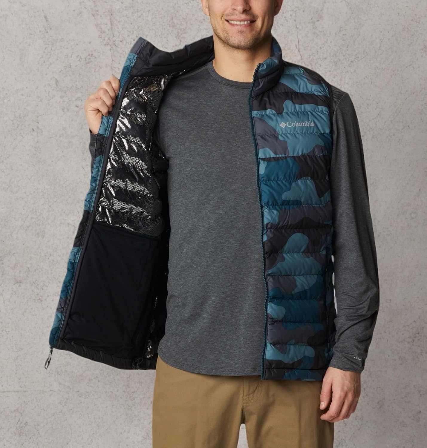 image:imageColumbia Powder Lite II Vest Steppweste fr HerrenMetal Mod Camo Print