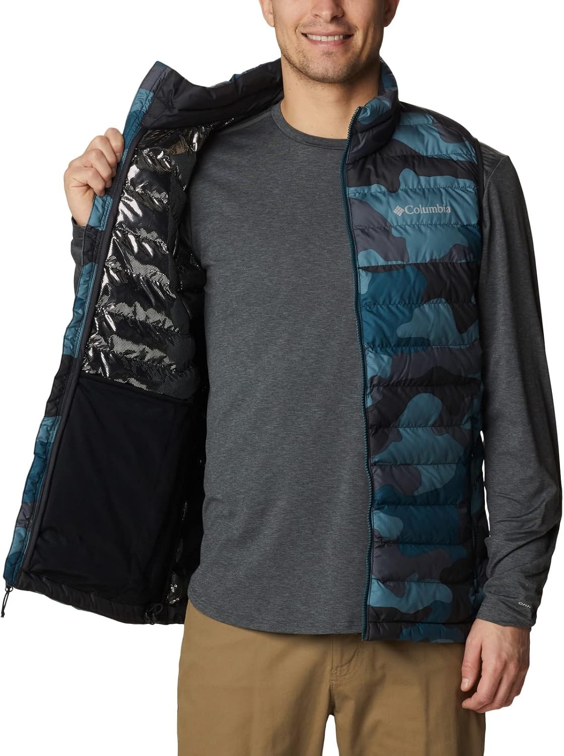 image:imageColumbia Powder Lite II Vest Steppweste fr HerrenMetal Mod Camo Print