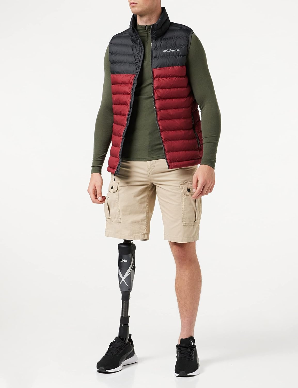 image:imageColumbia Powder Lite II Vest Steppweste fr HerrenRoter Jaspis Hai