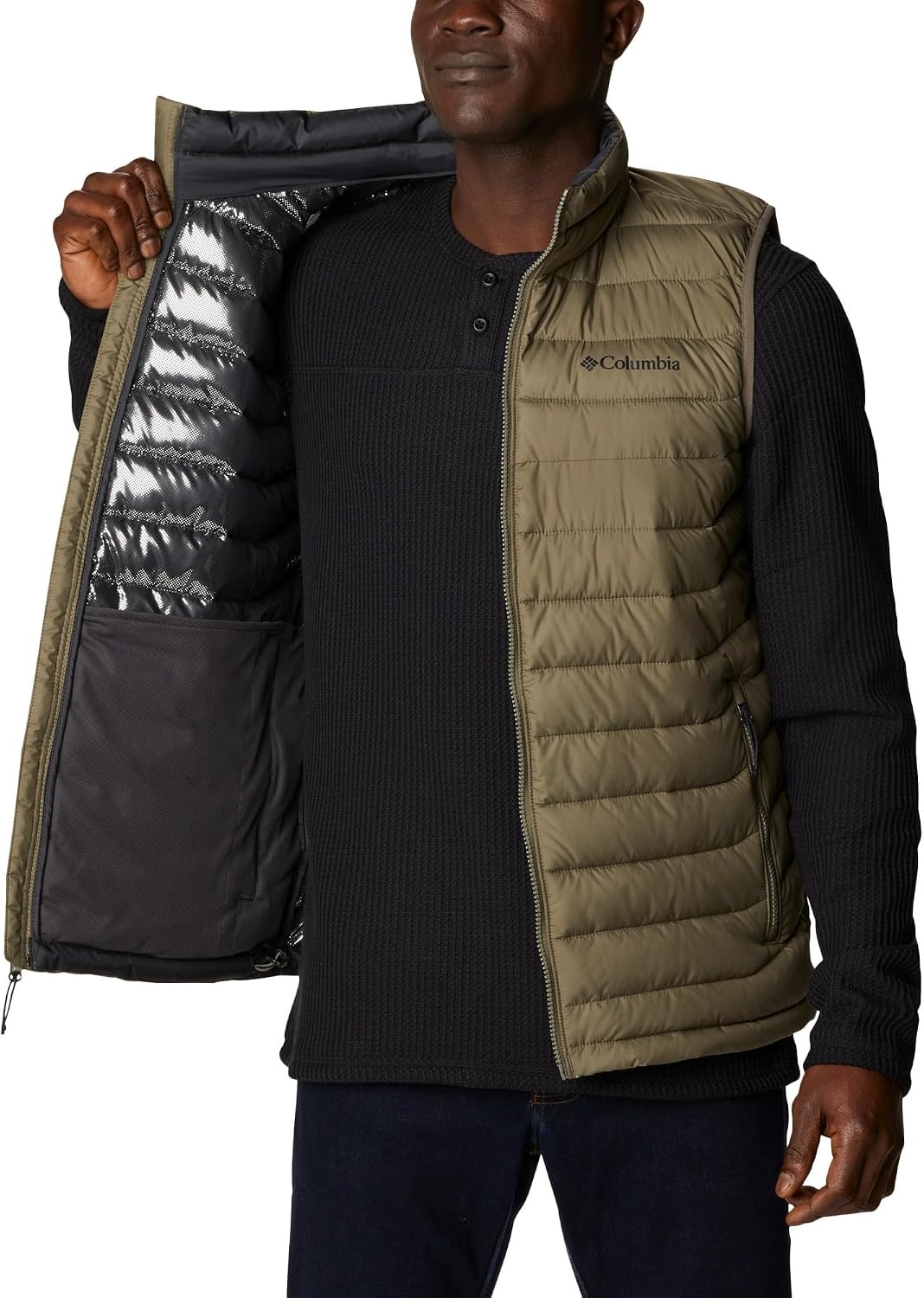 image:imageColumbia Powder Lite II Vest Steppweste fr HerrenStone Green