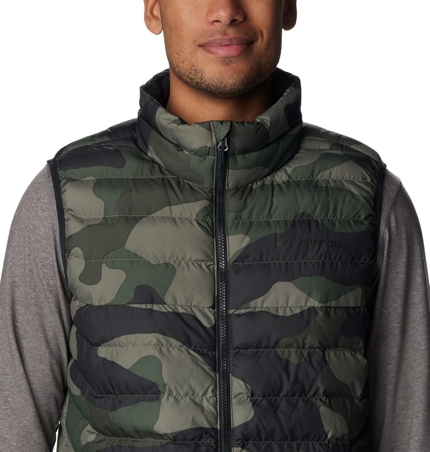 image:imageColumbia Powder Lite II Vest Steppweste fr HerrenStone Green Mod Camo Print