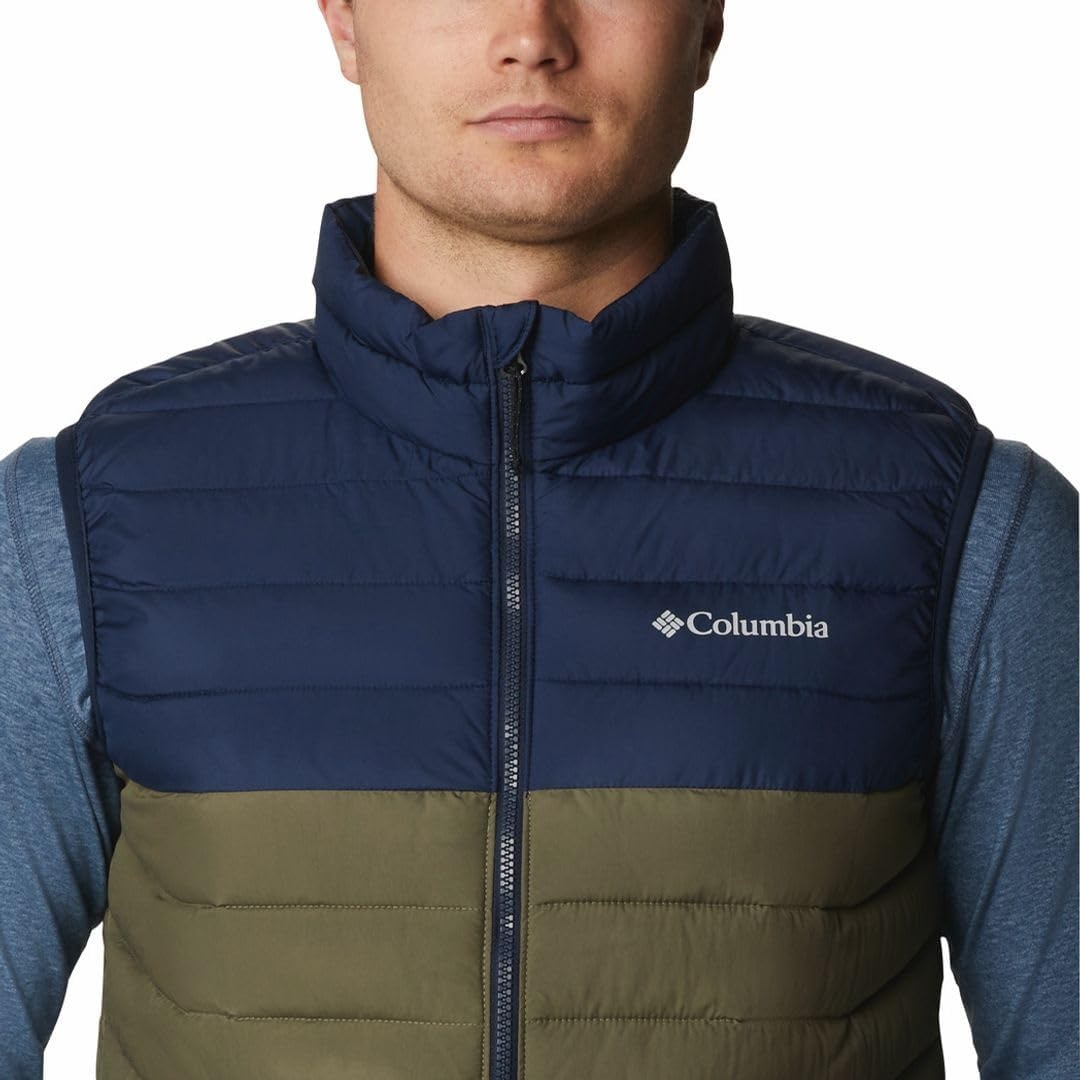 image:imageColumbia Powder Lite II Vest Steppweste fr HerrenStone GreenCollegiate Navy