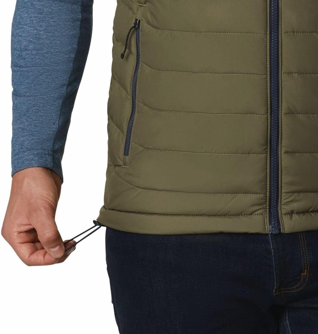 image:imageColumbia Powder Lite II Vest Steppweste fr HerrenStone GreenCollegiate Navy