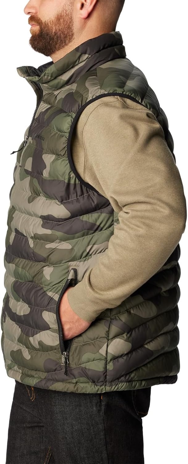 image:imageColumbia Powder Lite II Vest Steppweste fr HerrenStonegreen CamouflagePrint
