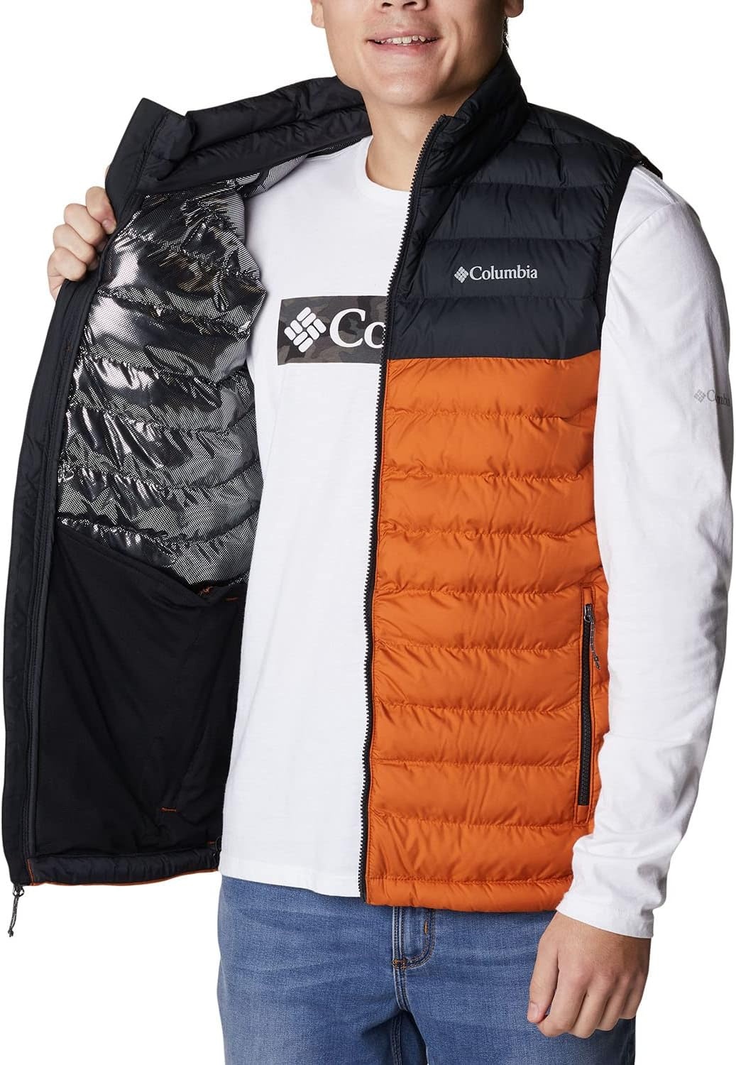 image:imageColumbia Powder Lite II Vest Steppweste fr HerrenWarm Copper Bl