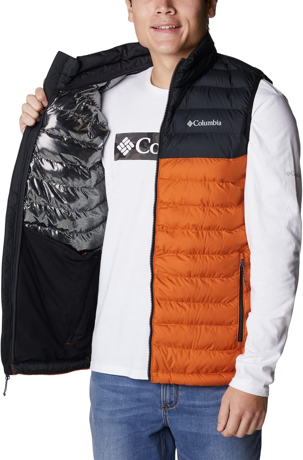 image:imageColumbia Powder Lite II Vest Steppweste fr HerrenWarm CopperBlack