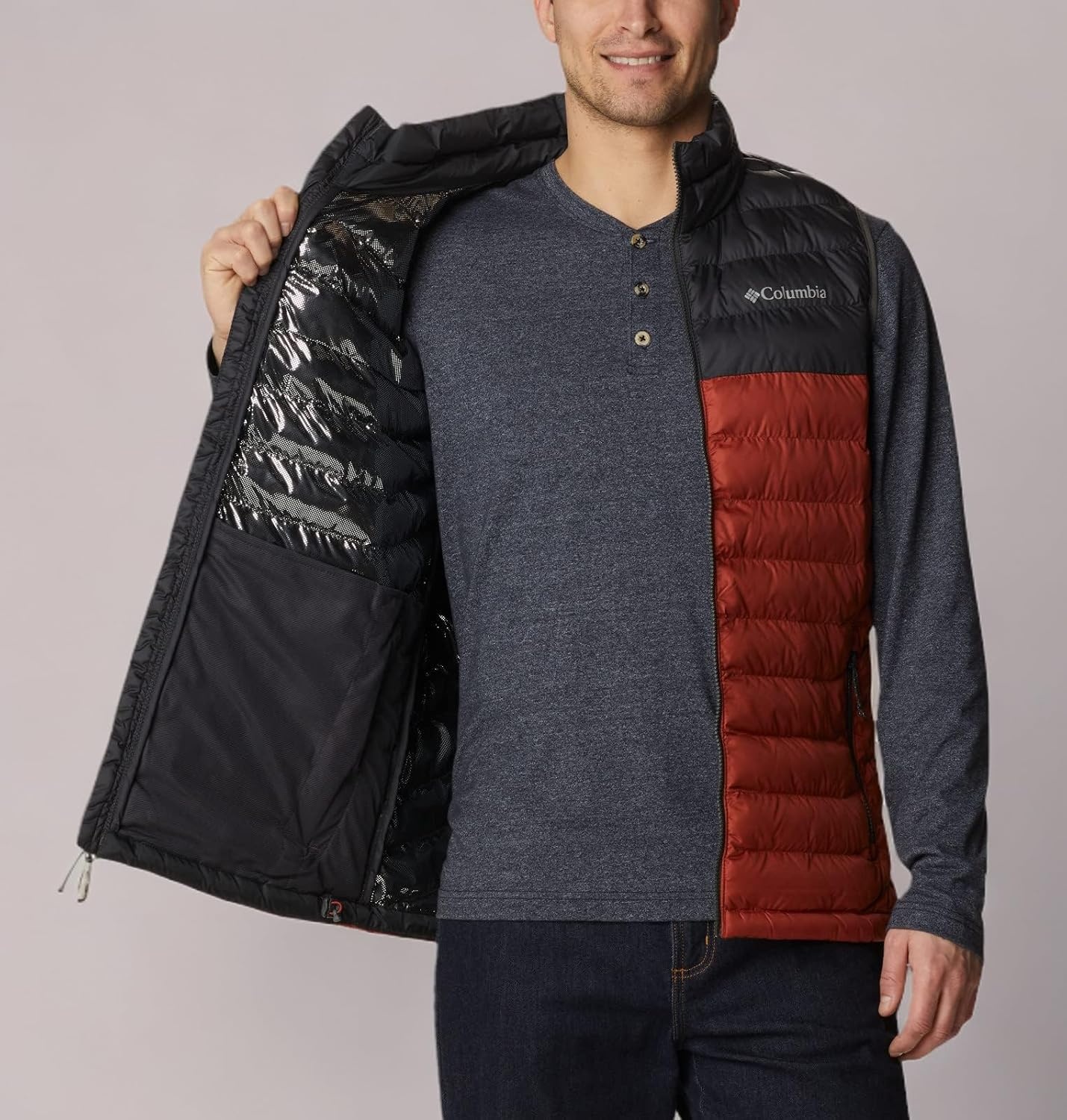 image:imageColumbia Powder Lite II Vest Steppweste fr HerrenWarp Red Shark