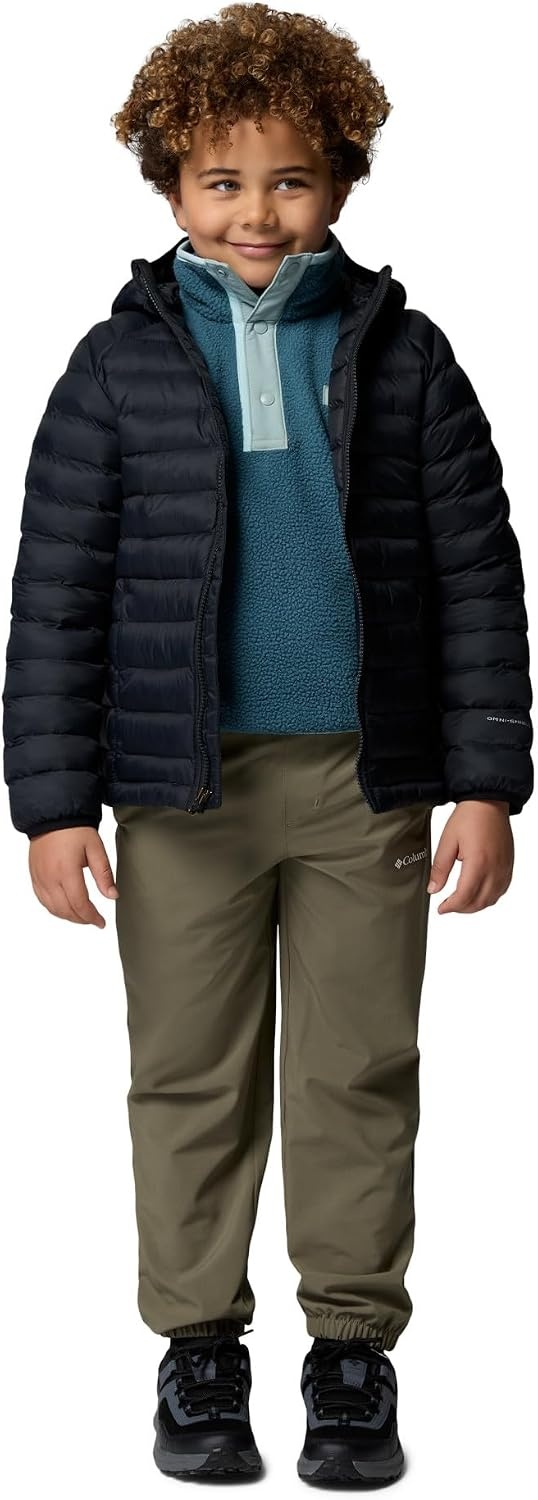 image:imageColumbia Powder Pass Hooded Jacket Steppjacke mit Kapuze fr Unisex KinderSchwarz