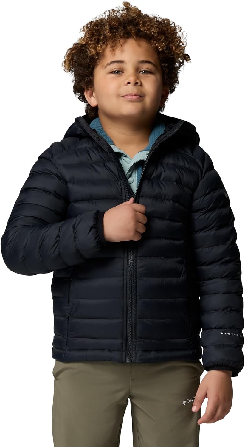 image:imageColumbia Powder Pass Hooded Jacket Steppjacke mit Kapuze fr Unisex KinderSchwarz